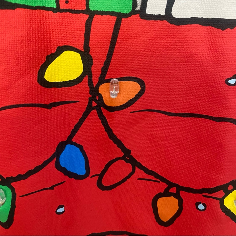 Snoopy & Woodstock Christmas Sweatshirt Small Holiday Fun & Festive - Picture 3 of 7